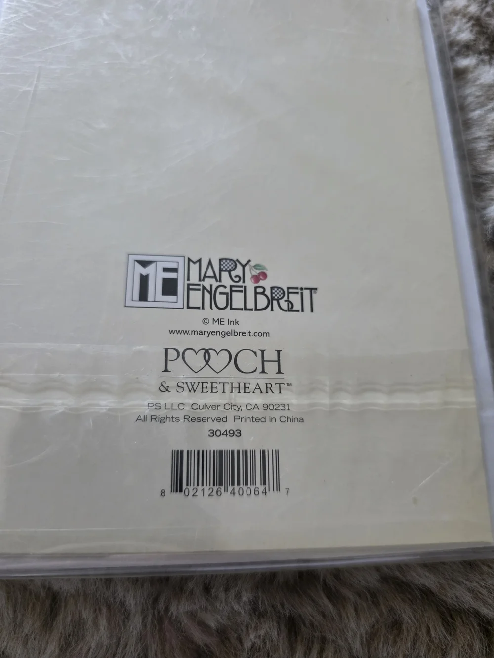 4 Packs Mary Engelbreit Cream Stationery Pack with Small Pink Accent-3D